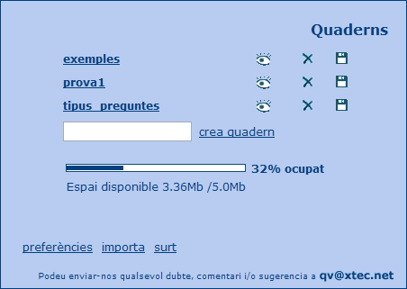 Pantalla principal de l'editor