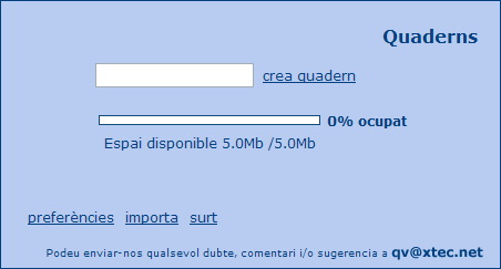 Creaci� d'un quadern