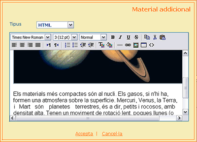 Material addicional en format HTML