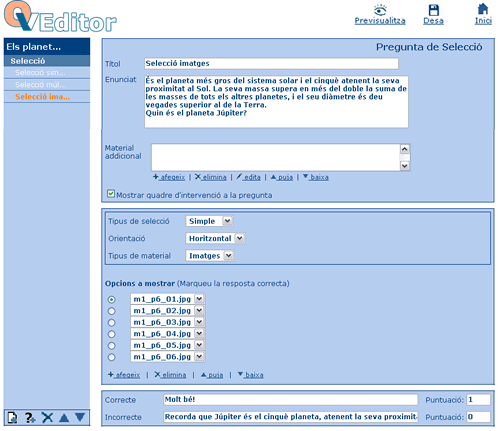 Selecci� simple d'imatges