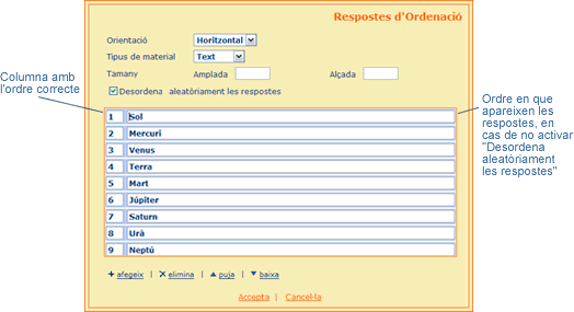 Respostes d'ordenaci