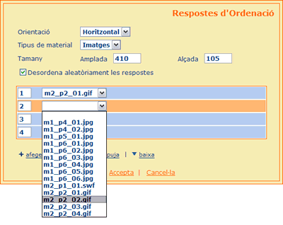 Respostes d'ordenaci d'imatges