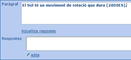 Pargraf amb el text i l'incgnita