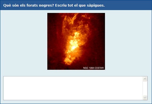 Imatge de la segona pregunta que es proposa 