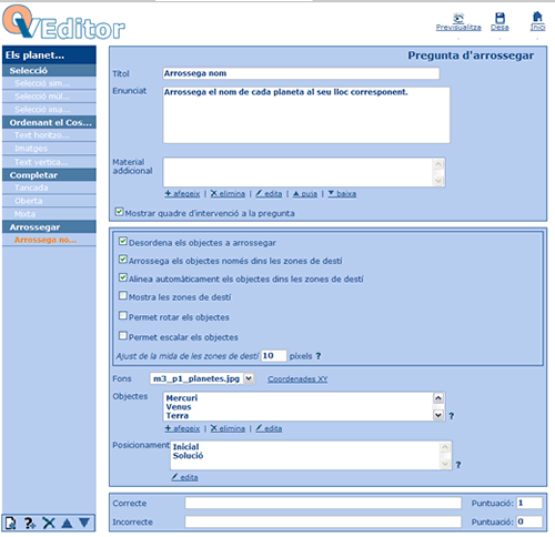 Pregunta d'arrossegar