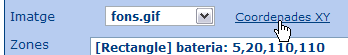 Botó coordenades XY