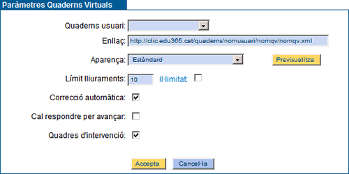 enllaç del QV que es crea a l'Editor
