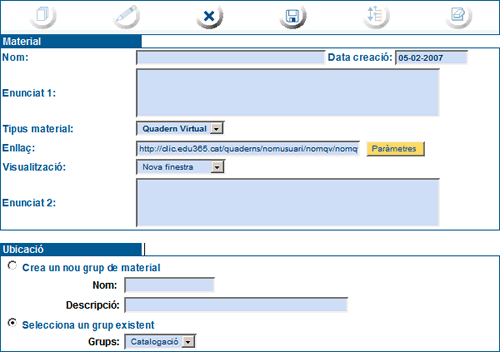 enllaç del QV que es crea a l'Editor